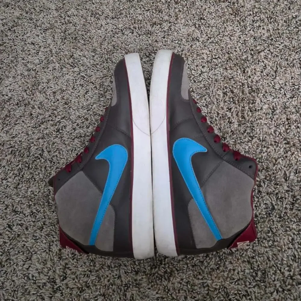 Vintage Nike 6.0 Mavrk Mid 2007 Brown Blue Burgundy Size 11.5